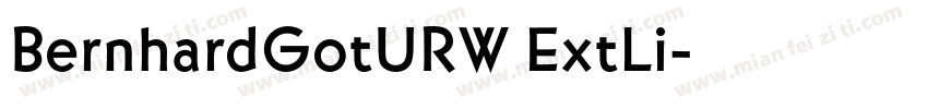 BernhardGotURW ExtLi字体转换
